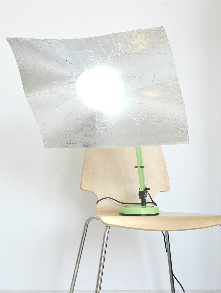 Amplify sunlight using aluminium foils