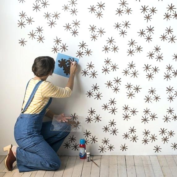 Own Stenciled Wall-paper