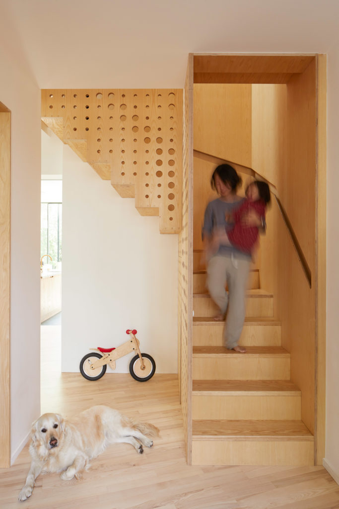 Top Hole Punch Staircase by R2 Studio