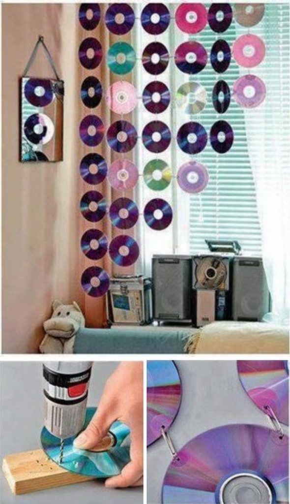 DIY CD Curtains Idea