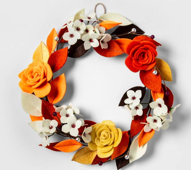 Felt Floral Wreath