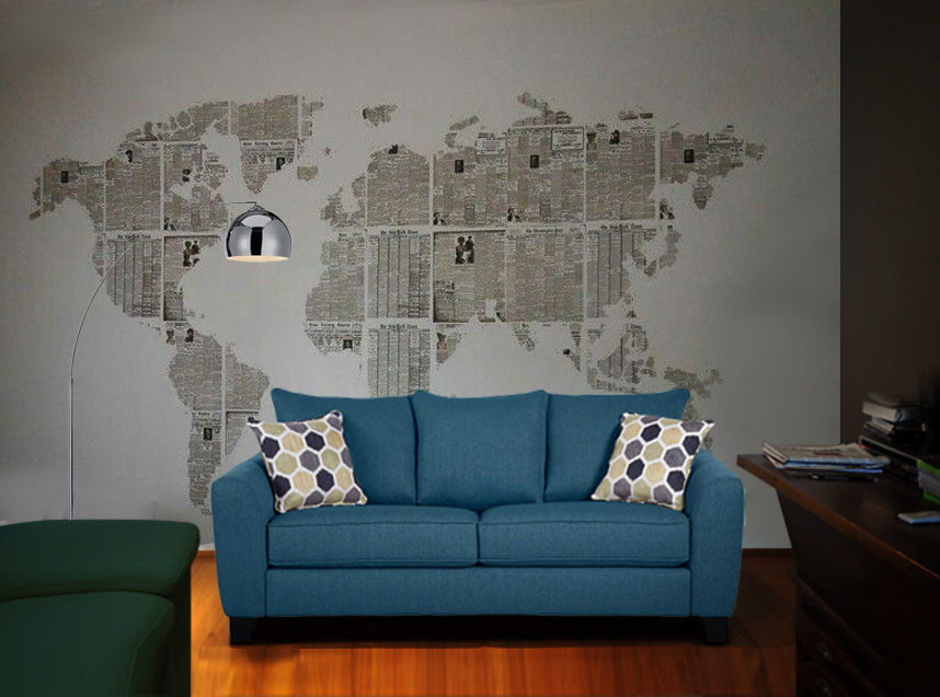 Globe Trotter Wall Paper