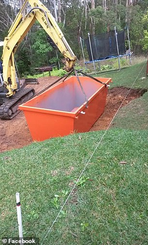 Swimming Pool From A Skip Bin