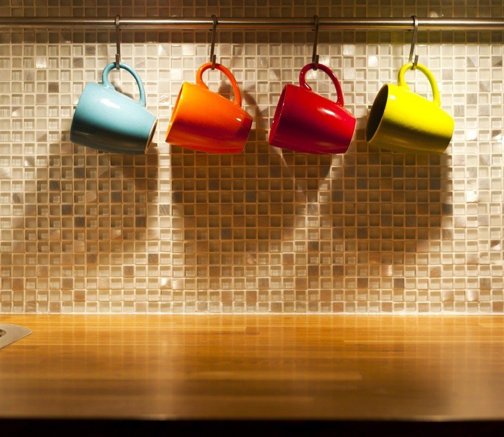 Use a lot of cup hooks in your kitchen