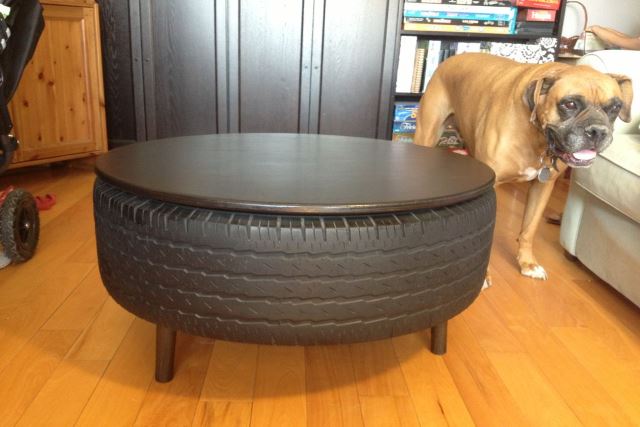 Coffee Tables From Abandoned Tyres