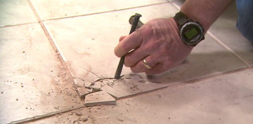  how to fix a cracked floor tile without replacing