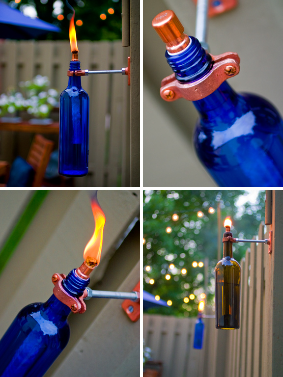 reuse wine bottles for home decor