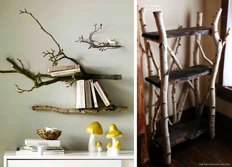 Tree Branch Shelves or Freestanding Shelves