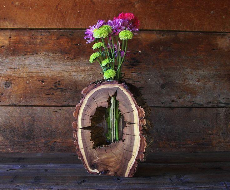 Sliced Log Vase