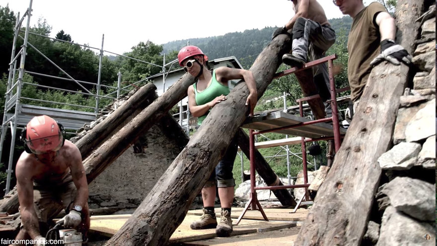 Couple Restores Stone Medieval Village