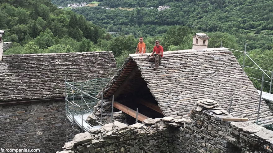 Couple Restores Stone Medieval Village