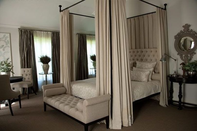 Canopy Bed With Ceiling-High Posts