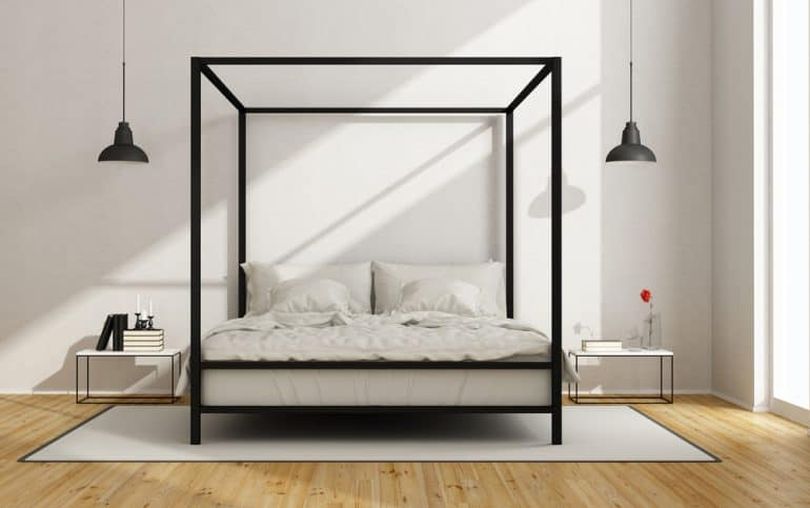 Metallic Canopy Bed