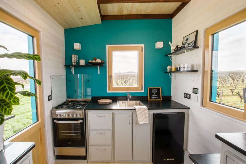 Tiny House ‘Bold’ Boasts Vibrant Exterior & Interior With All Amenities