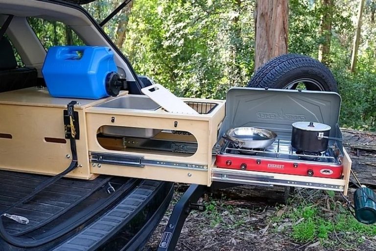 This SlideOut Camping Kitchen Fits Nearly in Any SUV or Hatchback