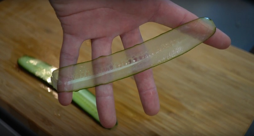 Japanese knife pro makes thinnest sandwich