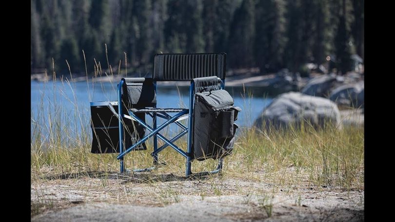 Oniva Fusion Portable Outdoor Backpack Chair With Accordion-Style Shelves