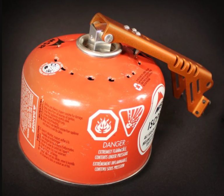 Handled Camp Pot Gripper and Fuel Canister Recycle Tool Pep Up Home