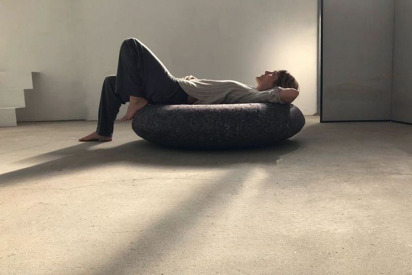 Pressing Matters Floor Lounger Made From Recycled Mattress Filling