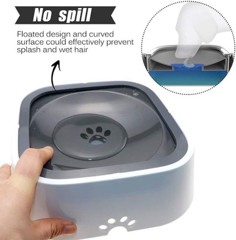 TagME Dripless Dog Water Bowl Prevents Water Spillage by Your Pet Pep