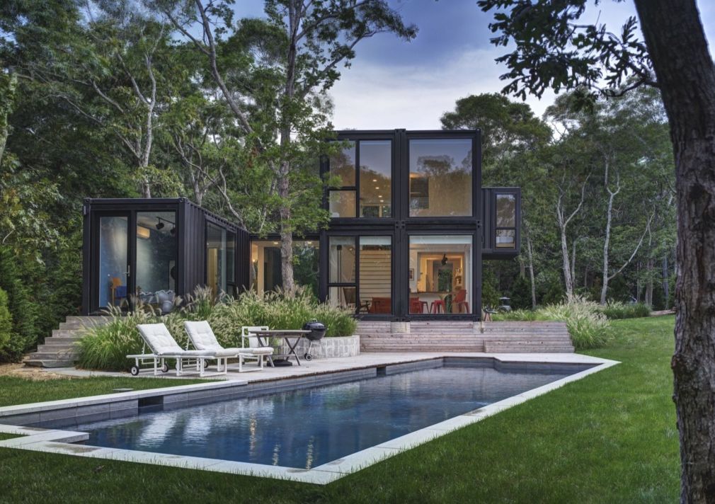 Amagansett Modular Home Made From Six Shipping Containers Pep Up Home