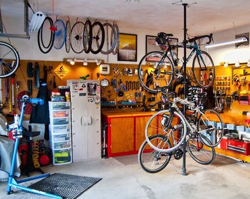 bike storage in the garage