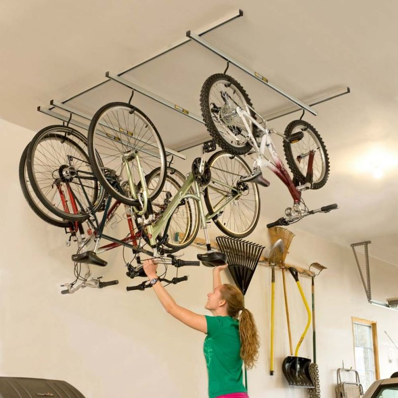 garage ceiling bike storage