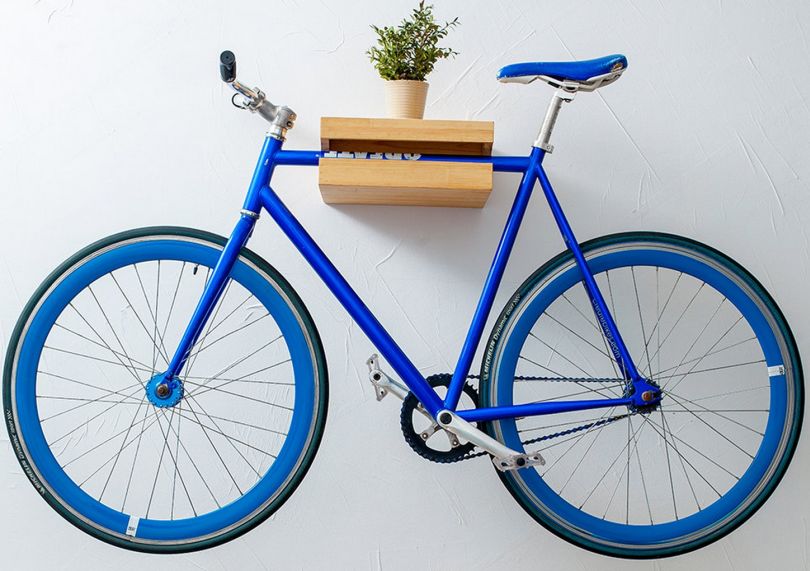 timber bike rack