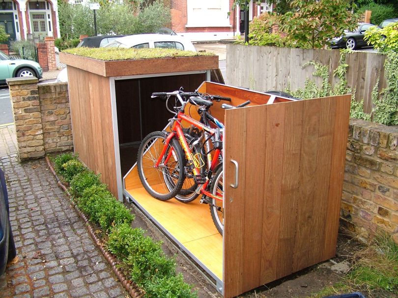 bike rack for shed