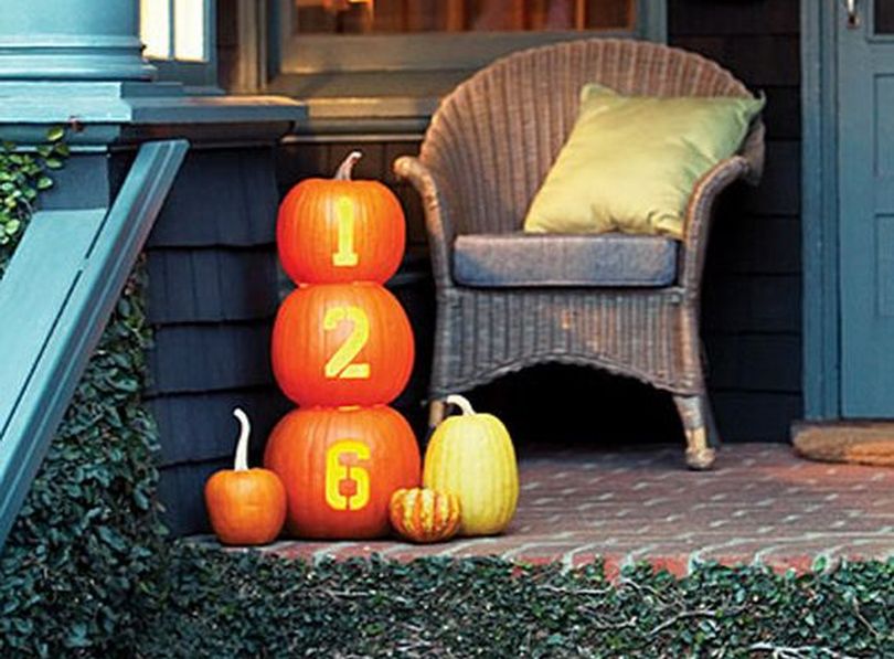 Street Number Pumpkins