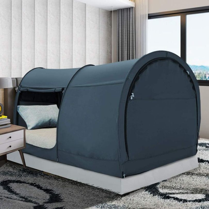 Enjoy Camping in Your Bedroom with Pop-Up Leedor Bed Tent