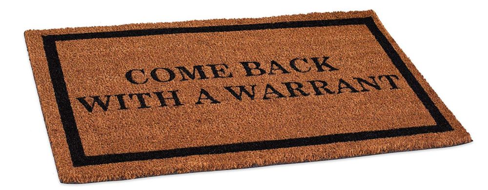 Quirky doormat