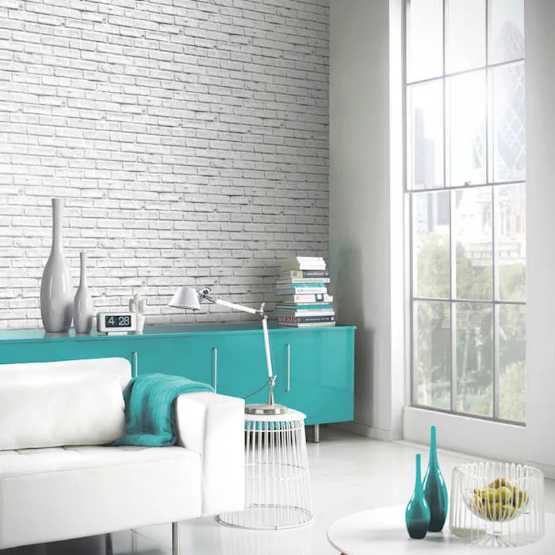 InHome White Denver Brick Peel and Stick Wallpaper in the Wallpaper  department at Lowescom