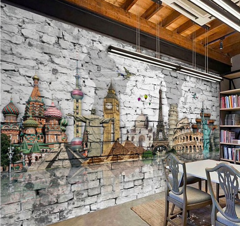 Brick wallpaper mural