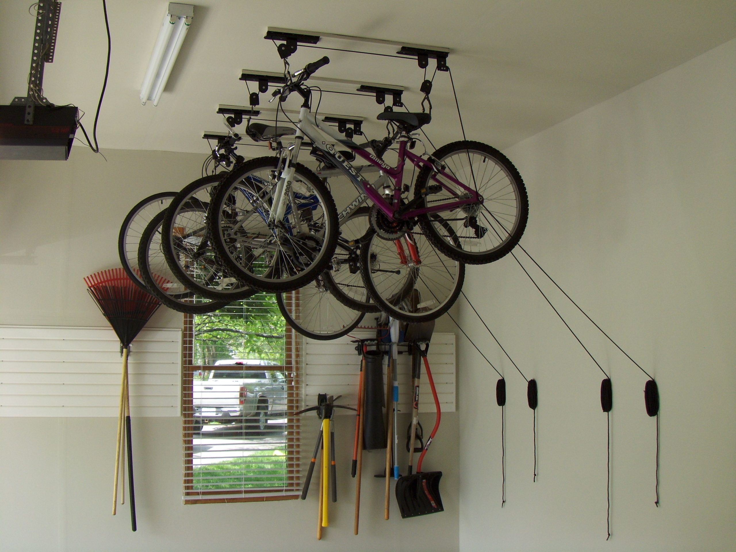 hang bicycle from ceiling