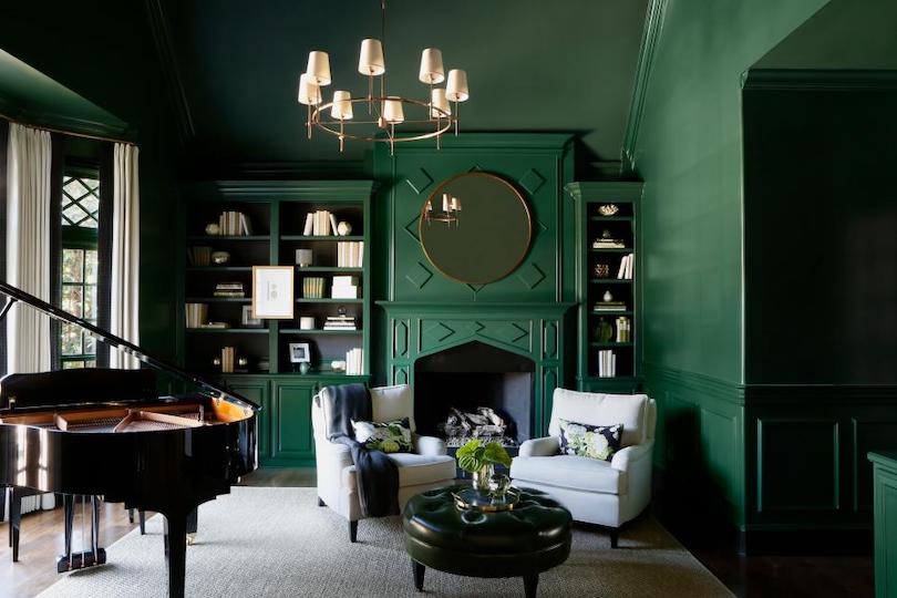 Enviable Emerald Fireplace