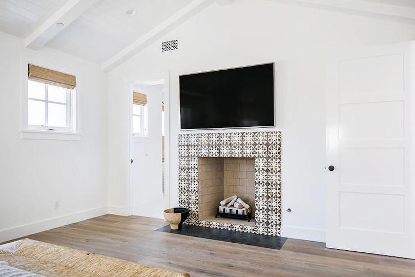 Mosaic Tile Fireplace