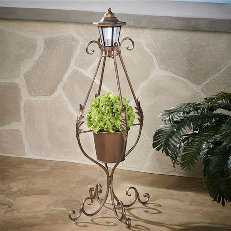 DIY Metal Lantern Plant Stand