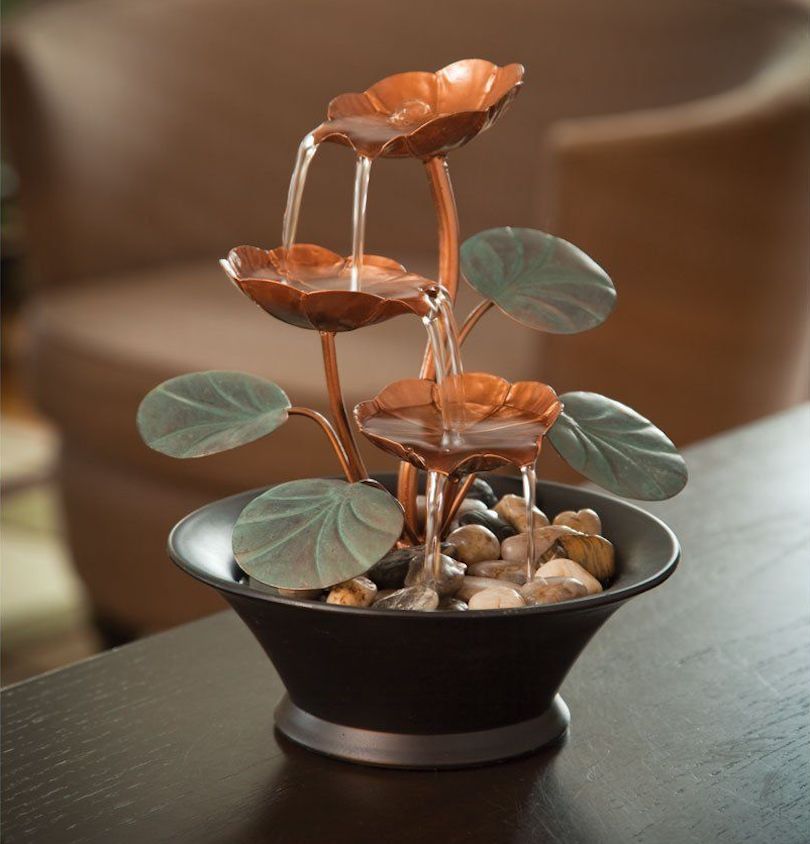 Indoor Water Lily Water Fountain