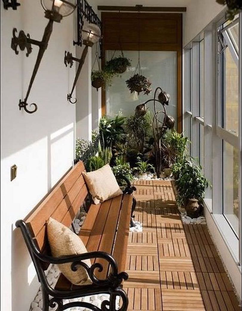 Stylish Flooring on Balcony