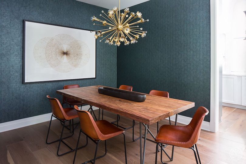 Spruce up your modern dining room with the lighting