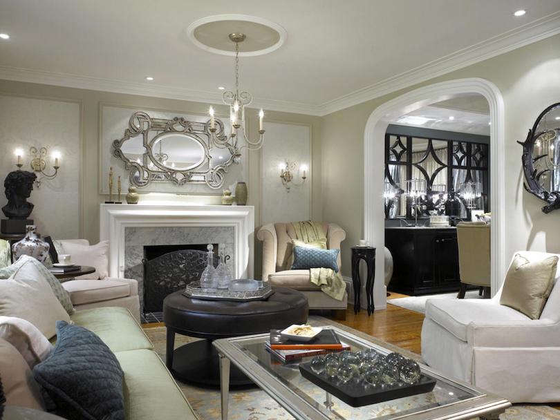 Family Room Design With European Flair