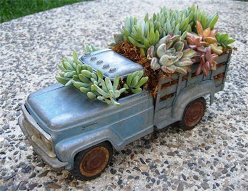Toy Truck Planters