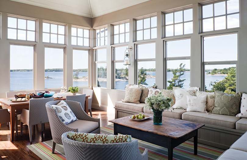 Consider natural lighting for a living room