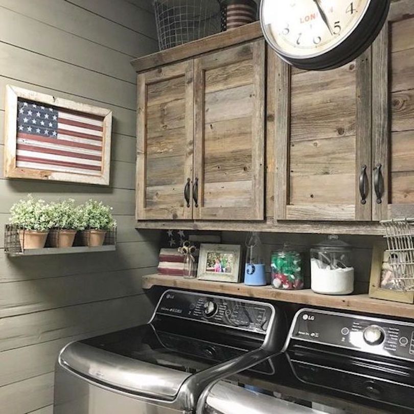 Rustic Laundry Room