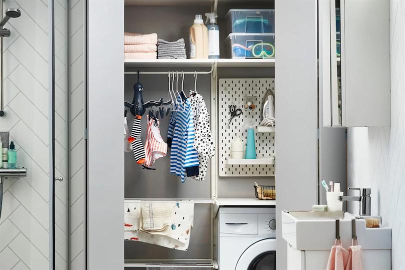 Secret But Stylish Laundry Room