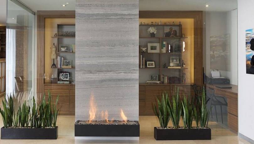 Glass Fireplace Surround