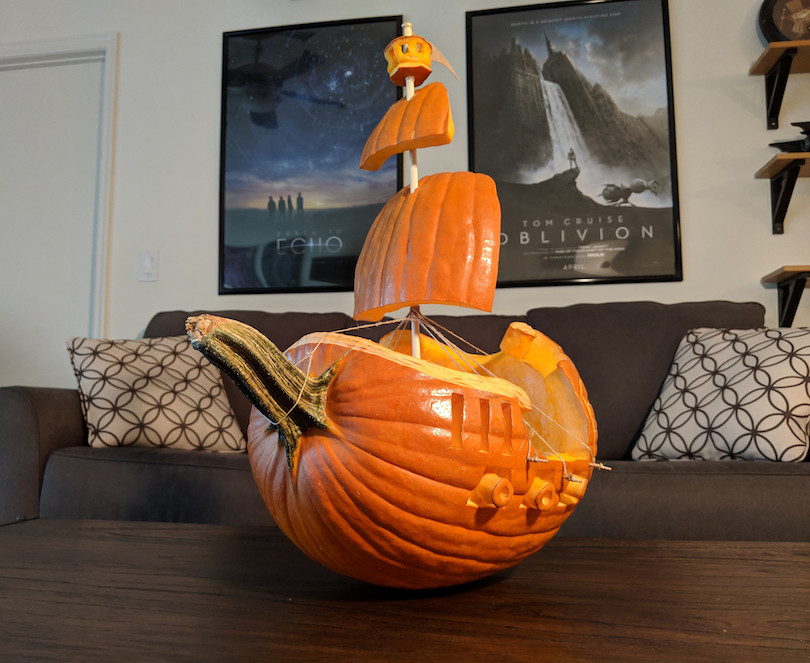 Ship Pumpkin Carving Ideas
