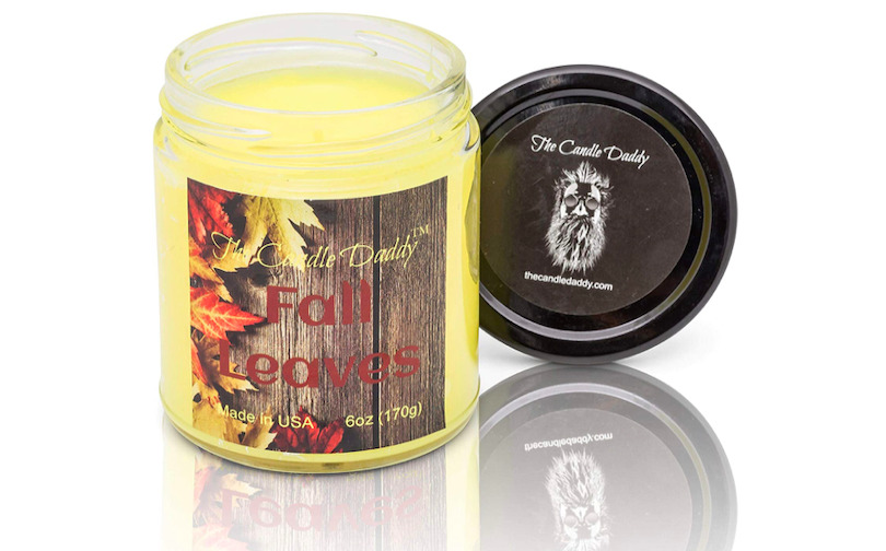 Fall Leaves Scented Candle - Thanksgiving Gifts For Employees