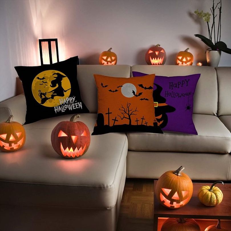 Add Halloween Touch To Couches